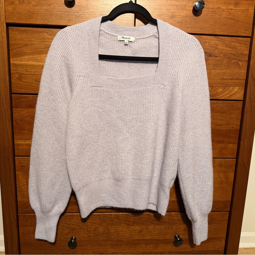 Madewell Lavender Crew Neck Sweater